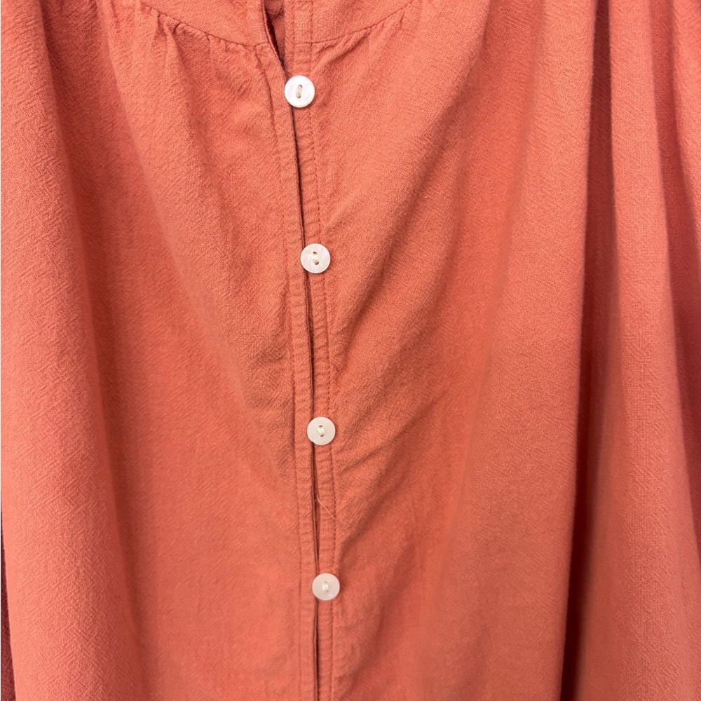 Universal Thread Flutter Sleeve Button-Down Tiered Dress Size M - Picture 3 of 7